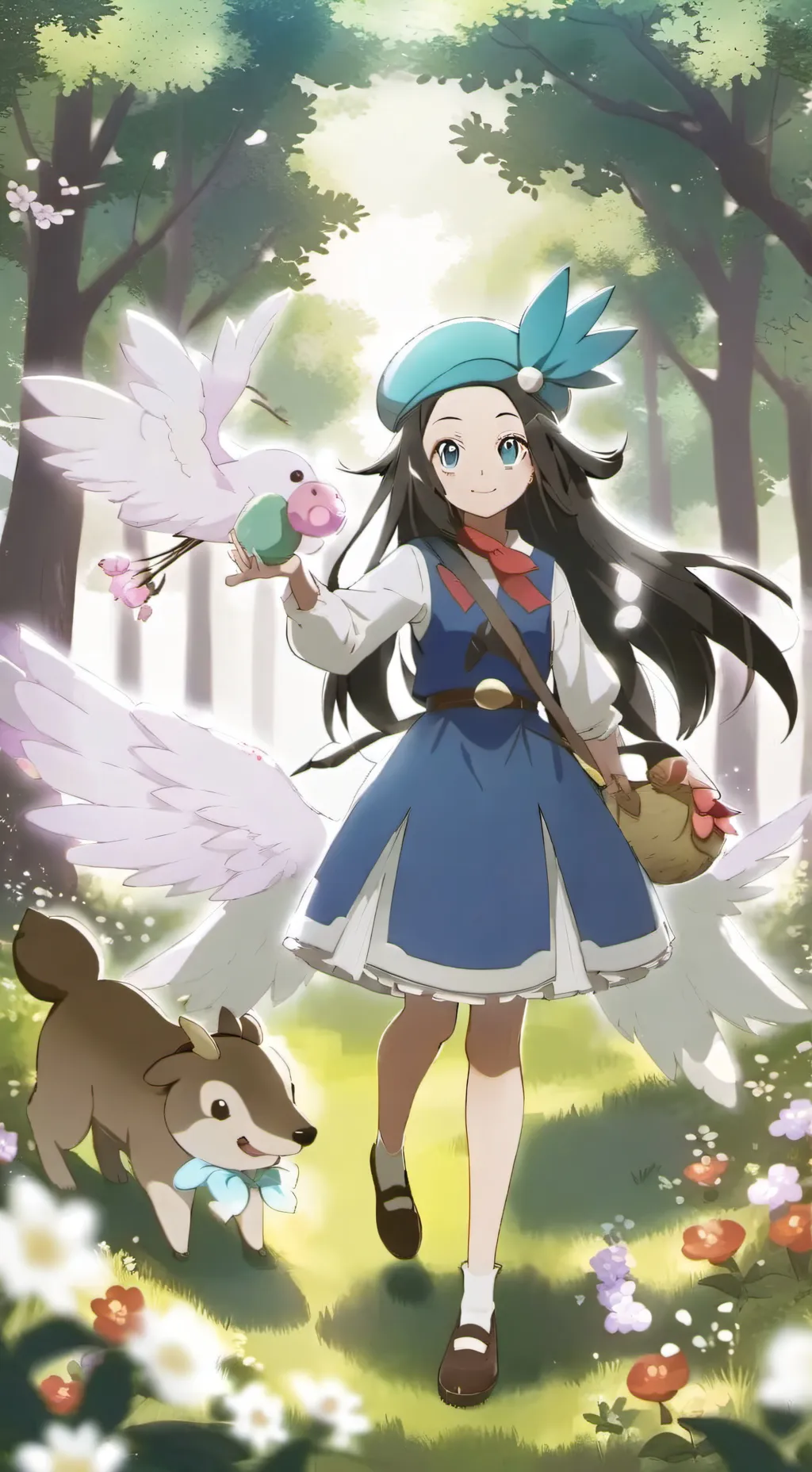 ai character: 99 nights x Pokém background