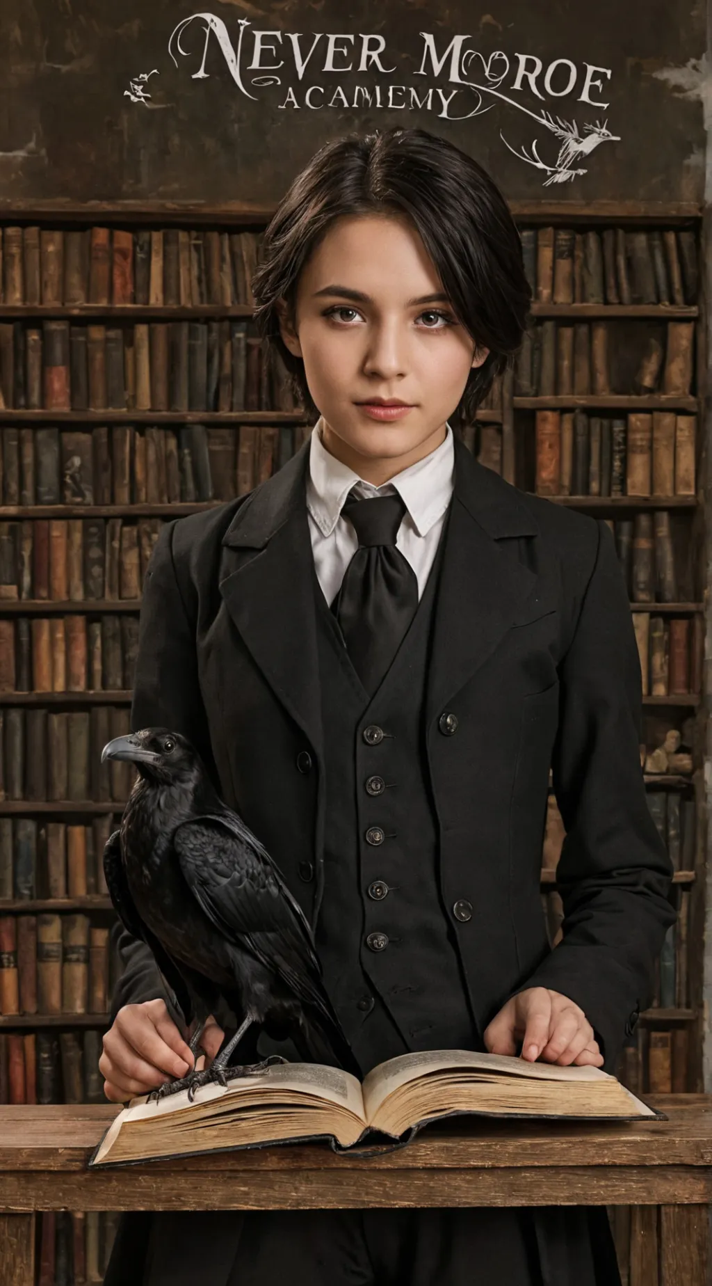 ai character: Nevermore Academy background