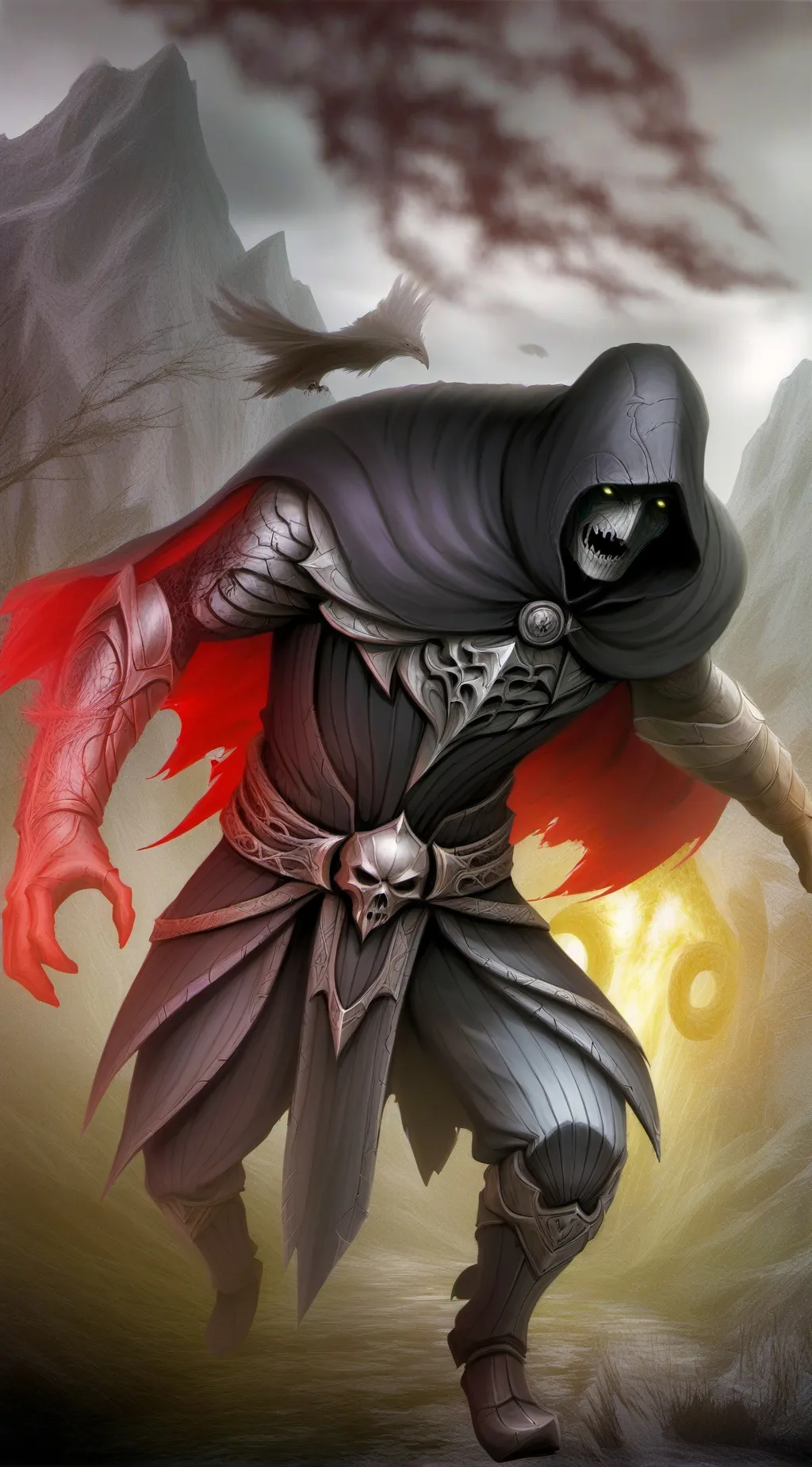 ai character: the darkest background