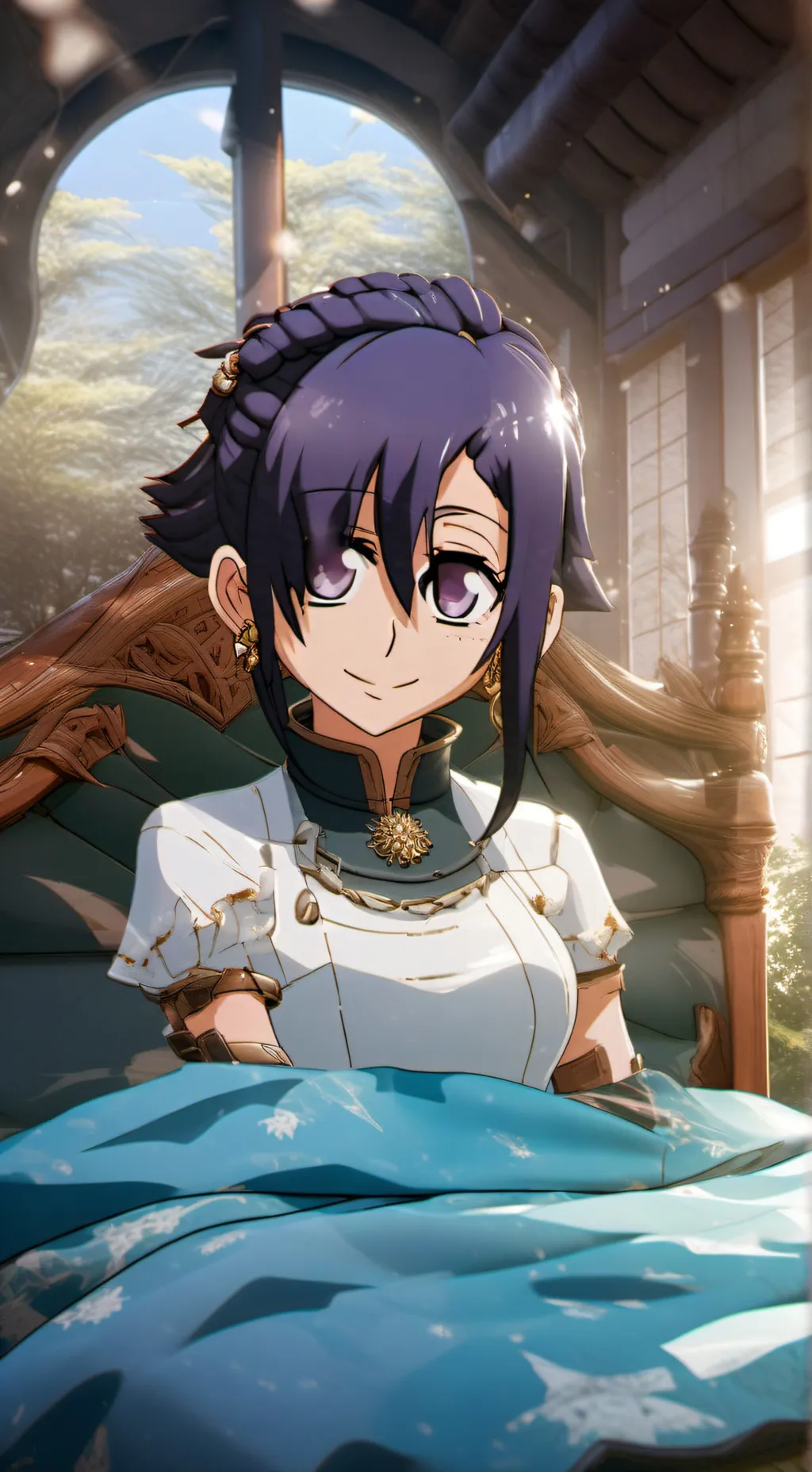 ai character: Judith  background
