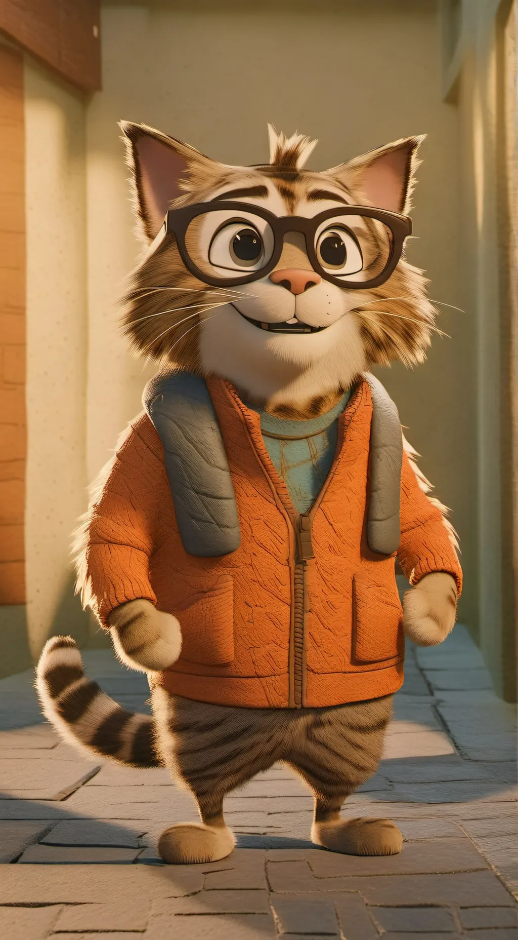 ai character: Paws McFluff background