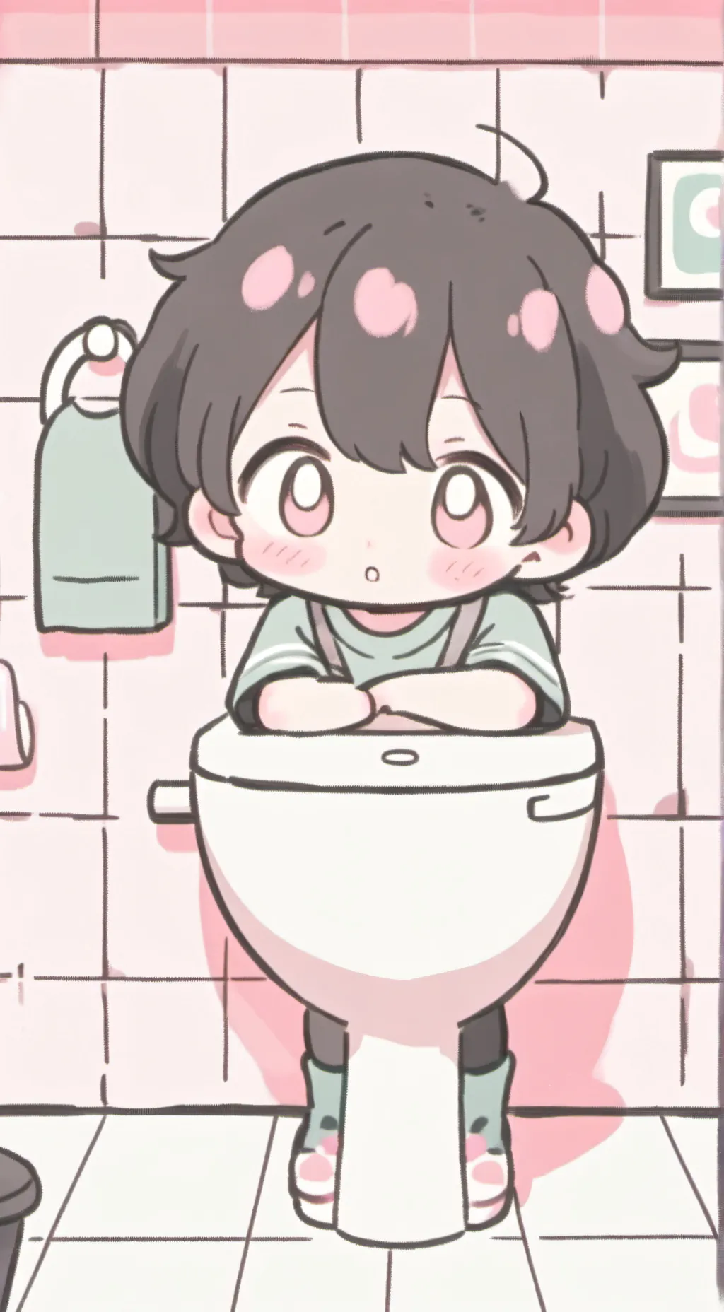 ai character: skibidi toilet kid background