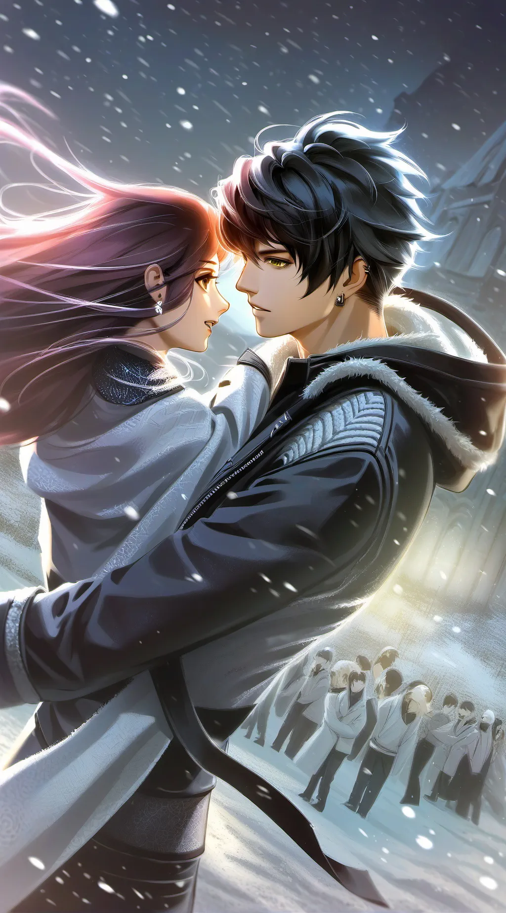 ai character: Ur anime bf background