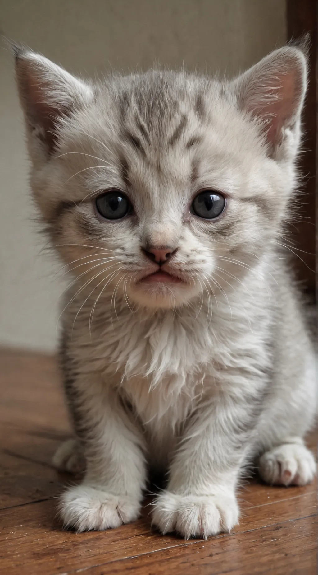 ai character: sad kitty background