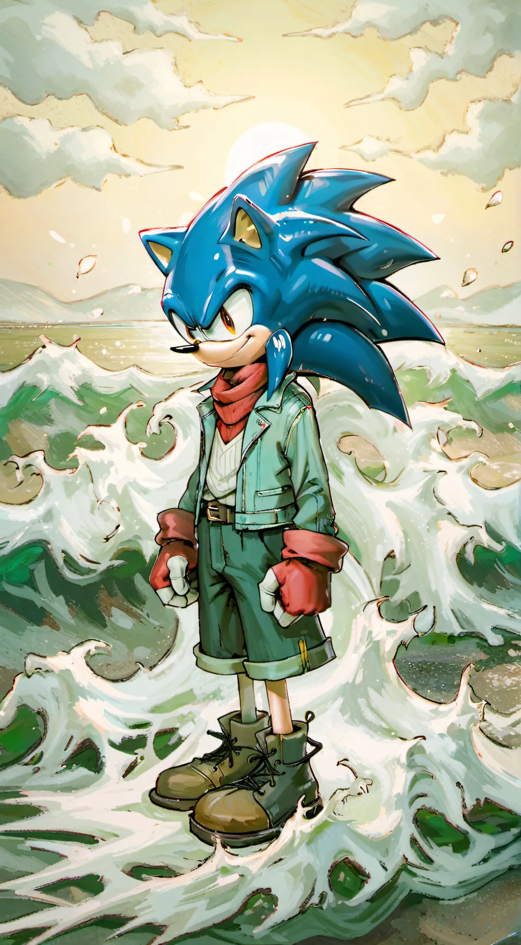 ai character: sonic et ses amis background