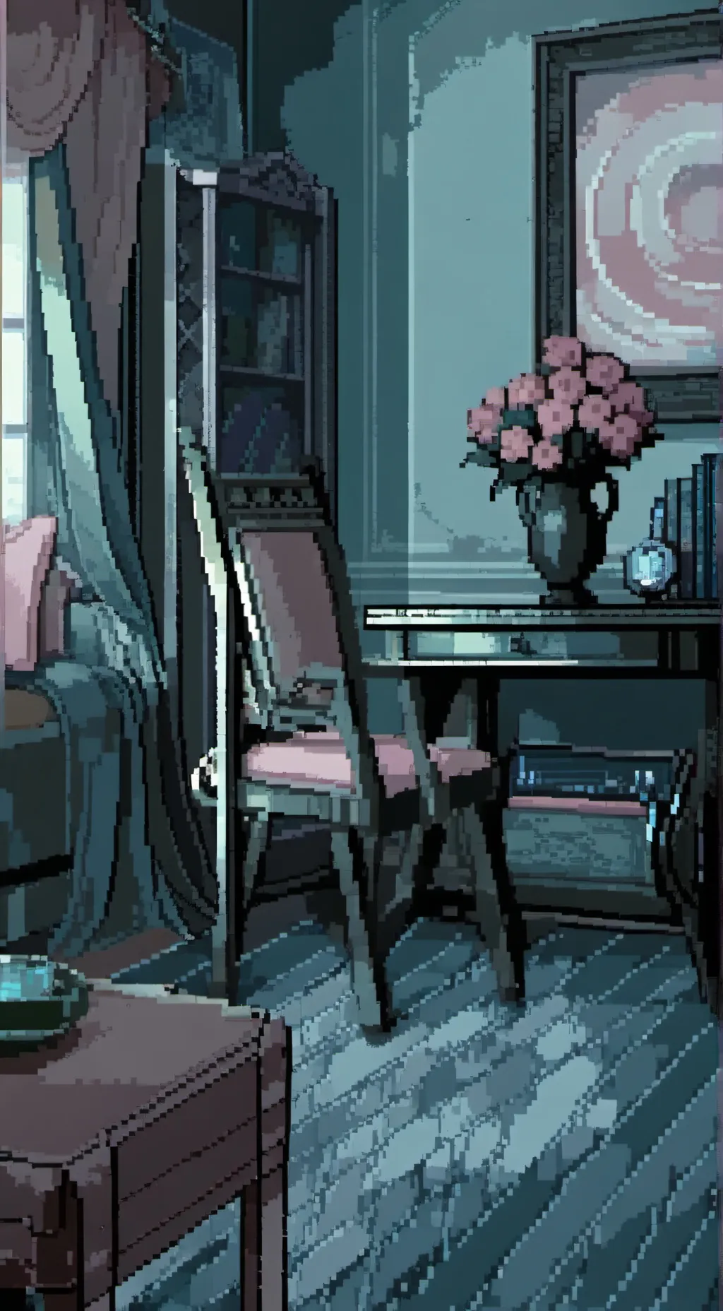 ai character: TADC but Pomni background