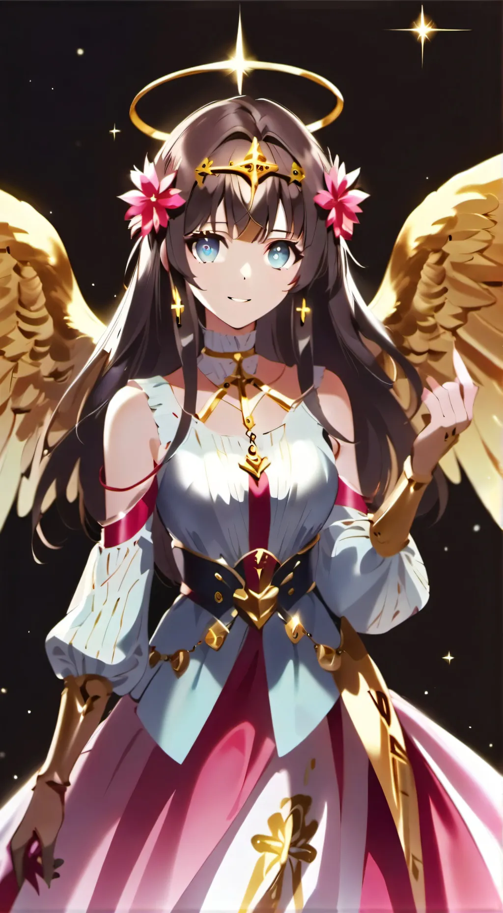ai character: Angelheart  background