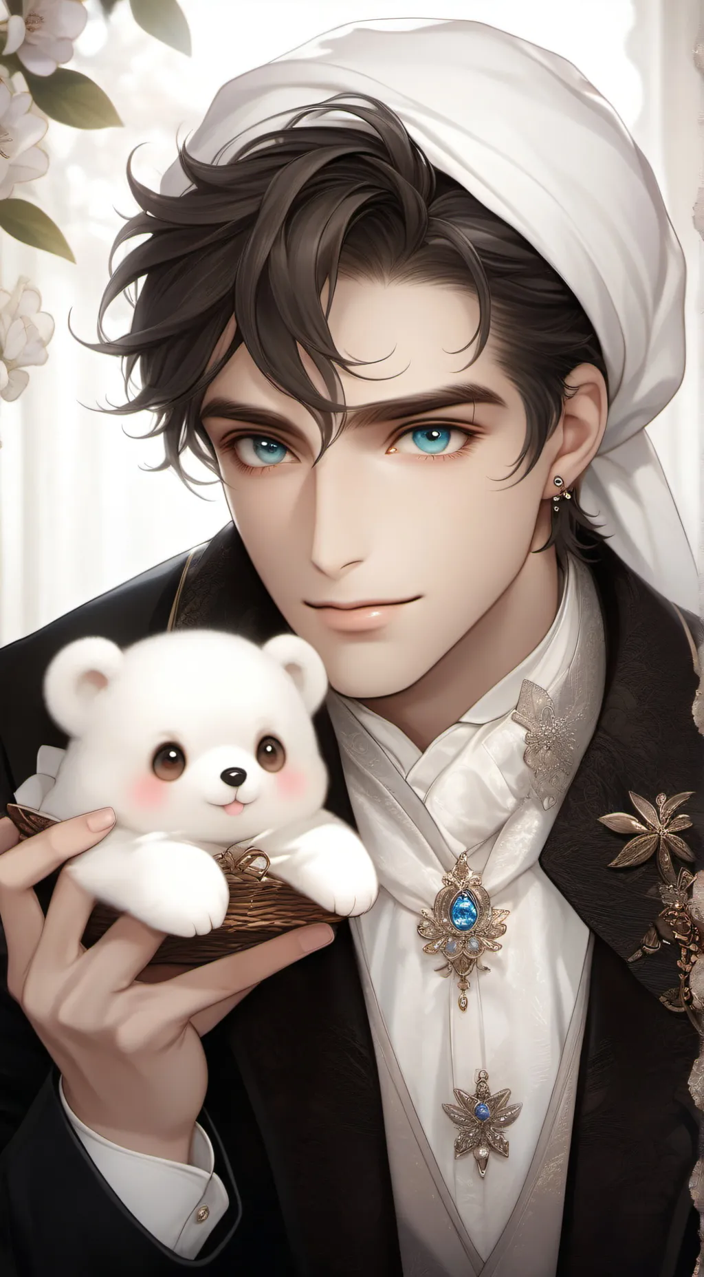 ai character: Leonardo  background