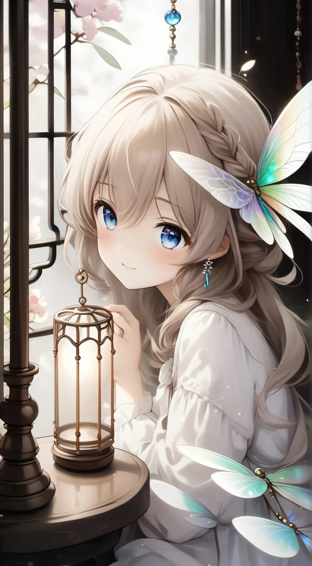 ai character: Iridescent Winglet background