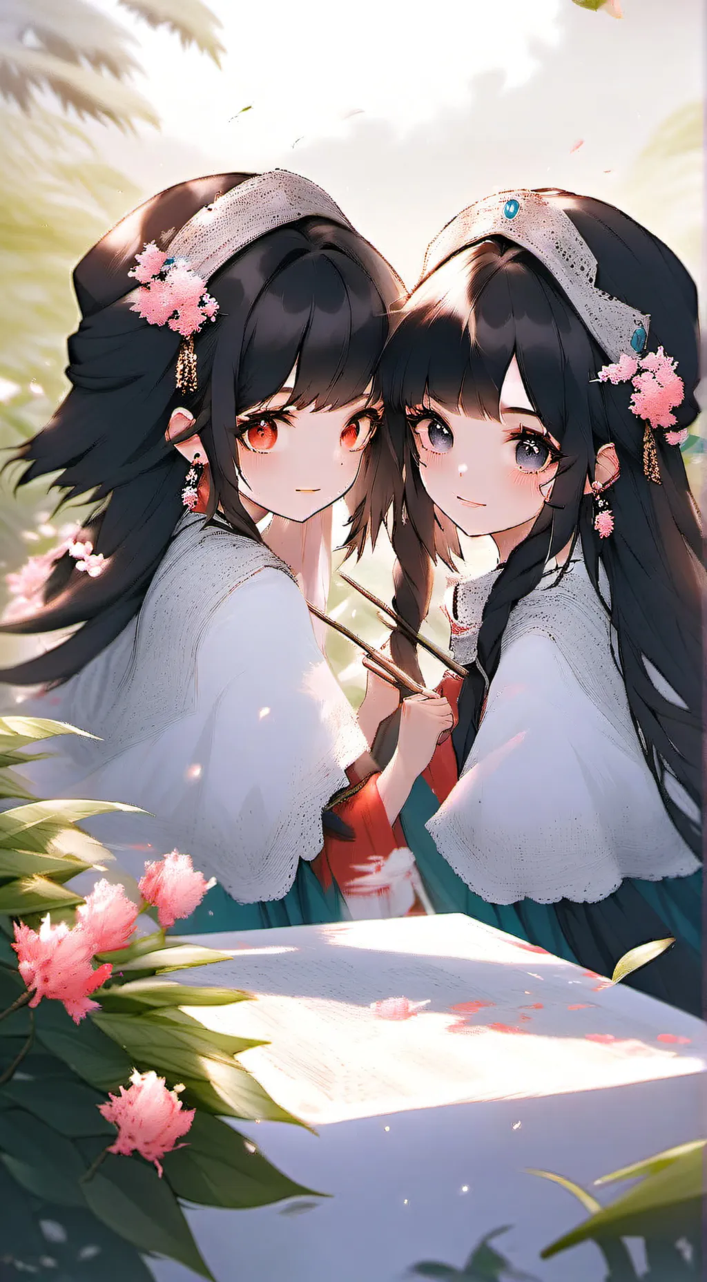 ai character: visita de madre background