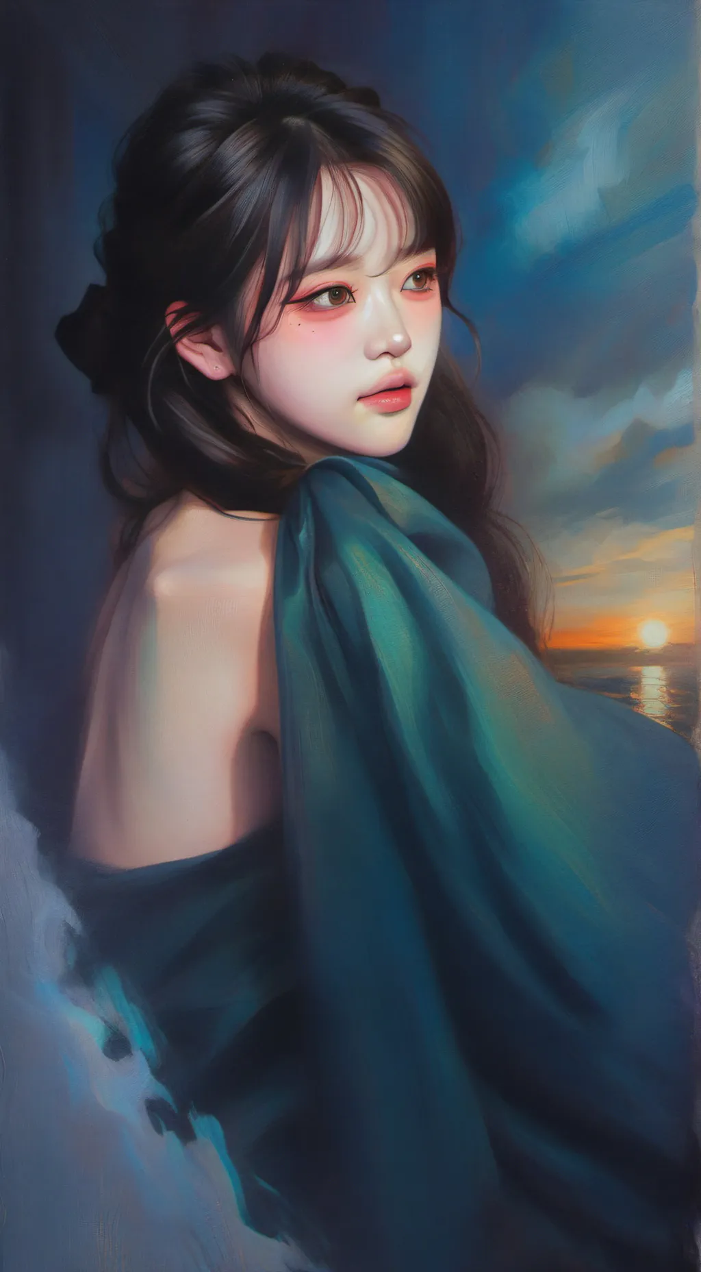 ai character: Ashley Hanashie background