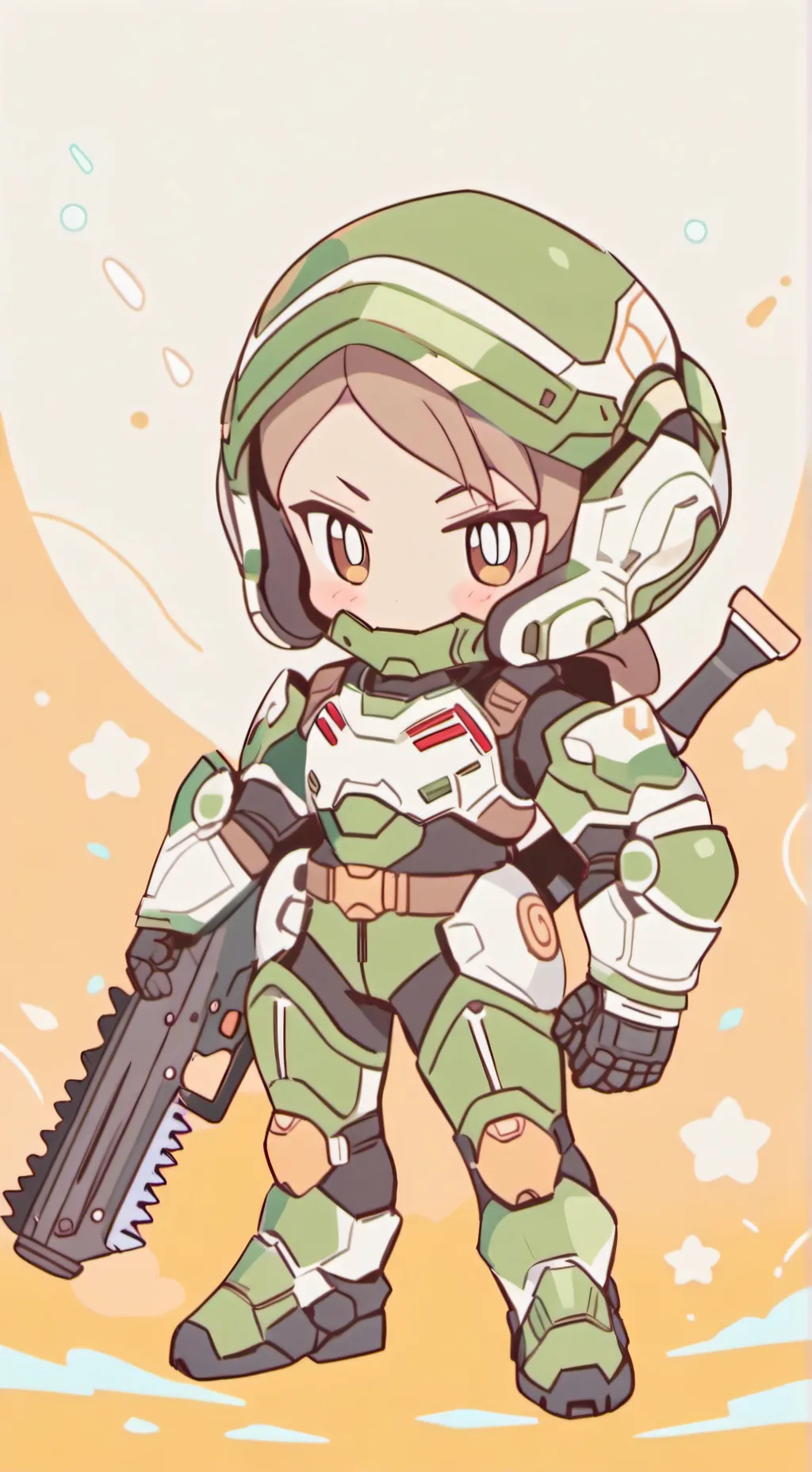 ai character: doom slayer background