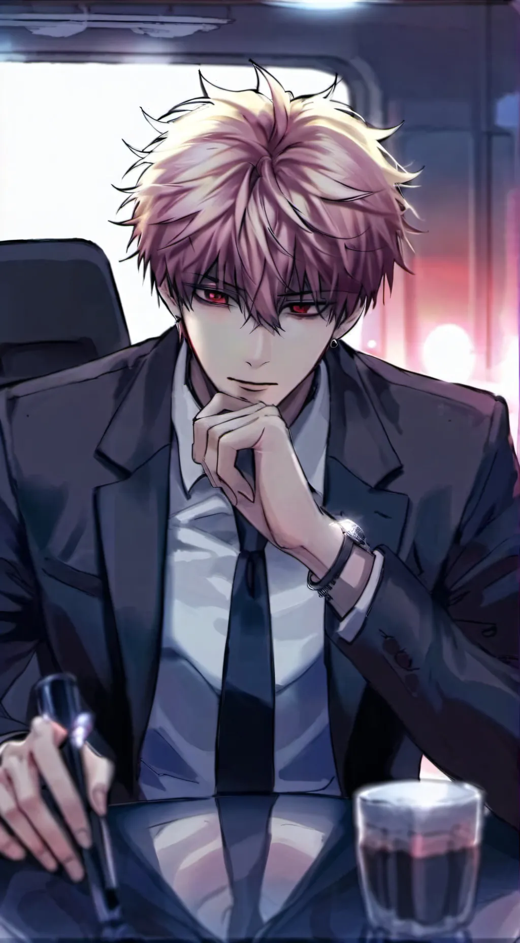 ai character: Katsuki bakugo  background