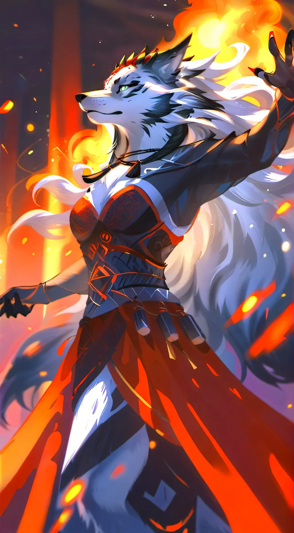 ai character: Blaze background
