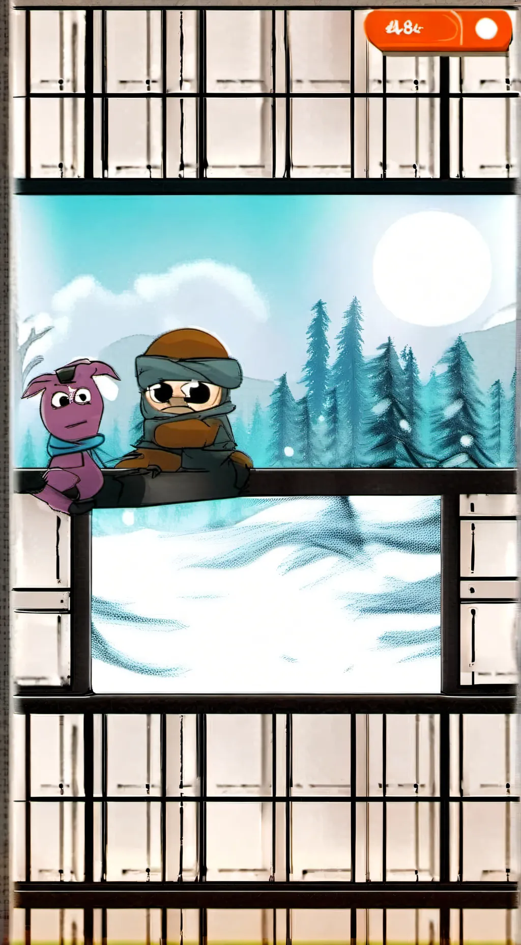 ai character: sky background