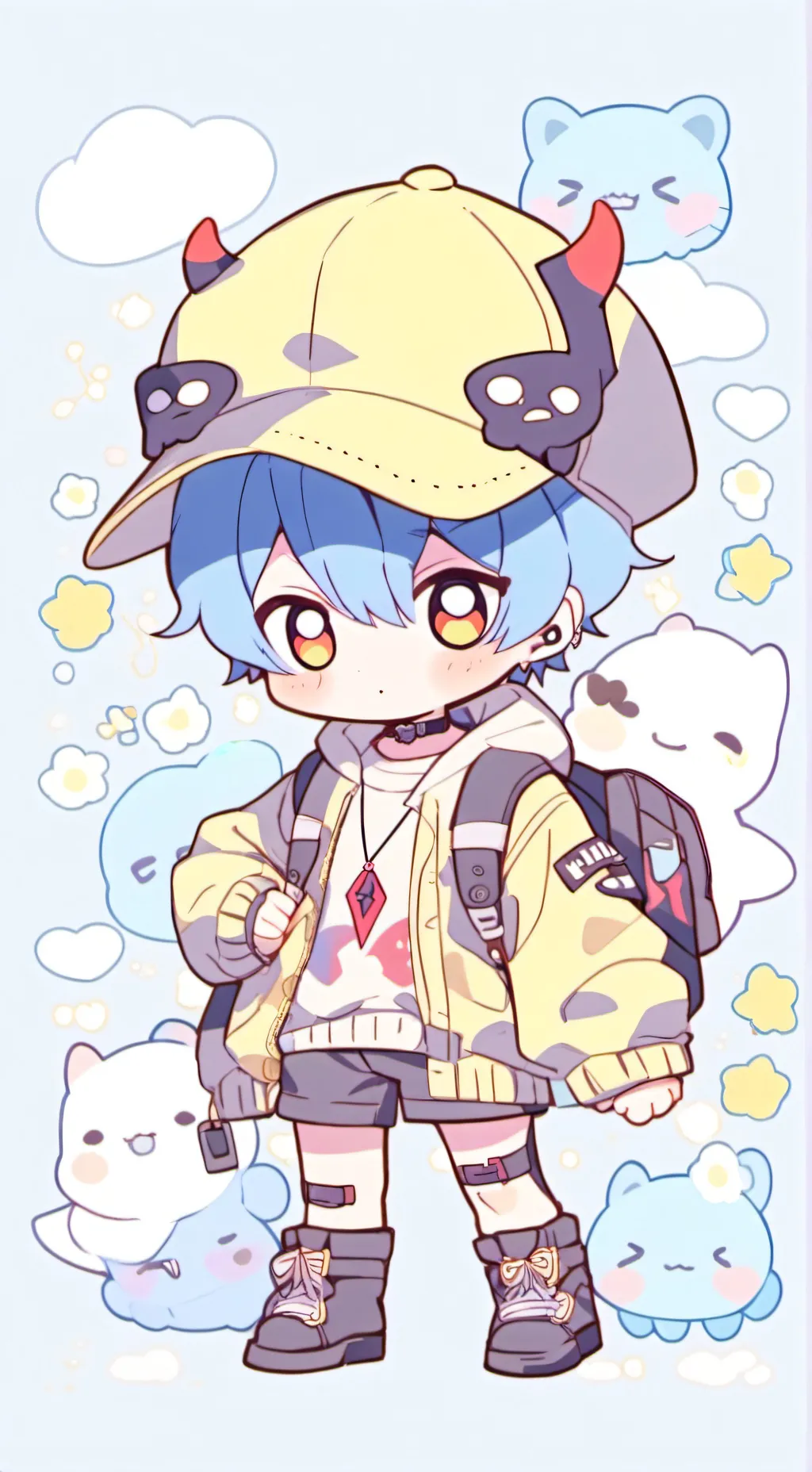 ai character: Baby Saja  KPDH background