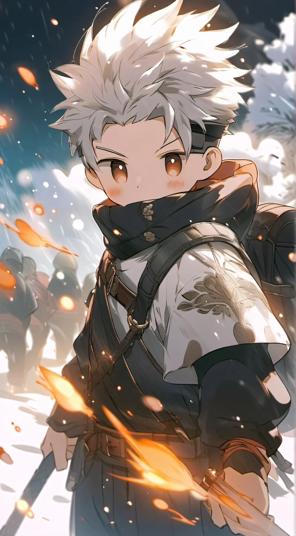 ai character: hija de gojo  jxm background
