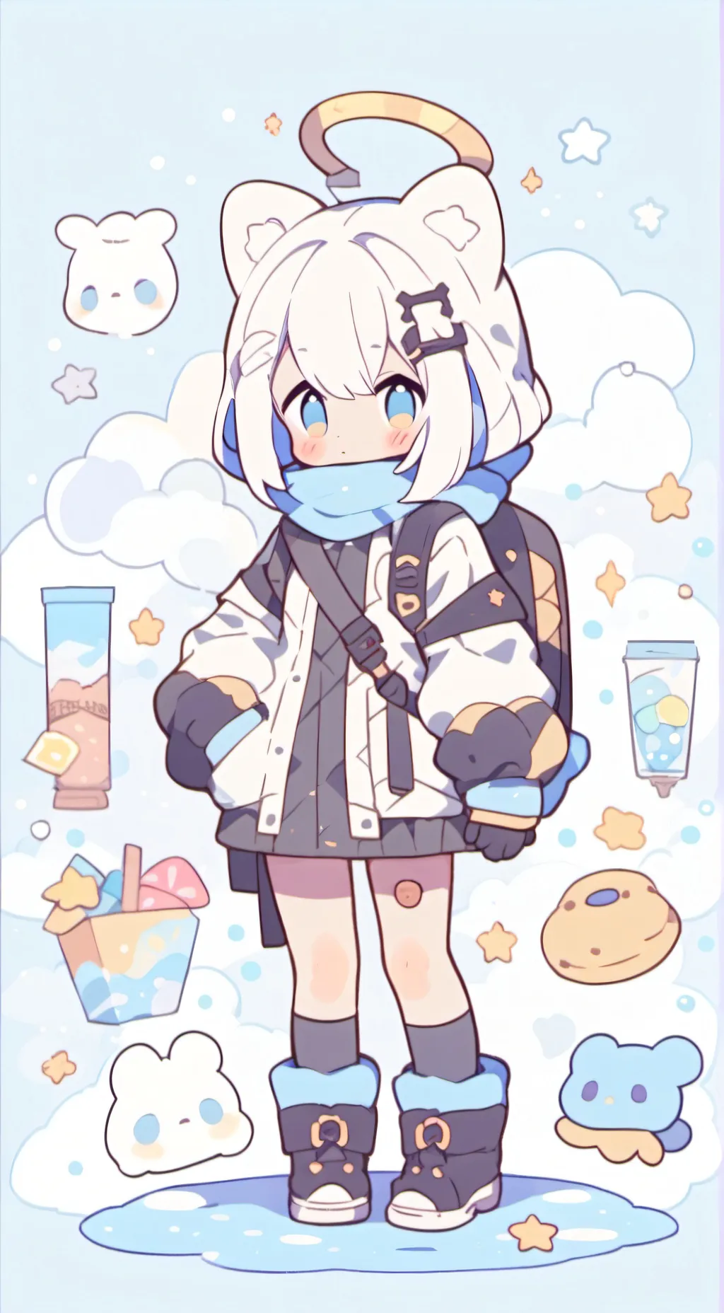 ai character: COD pick me😿 background