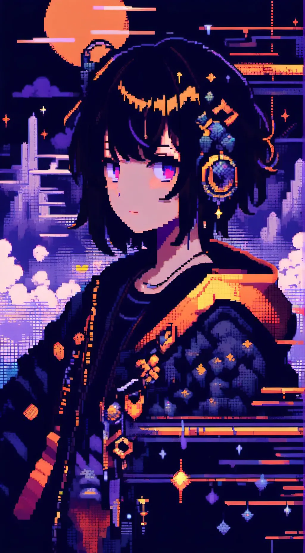 ai character: •🍓Hazel🍓• background
