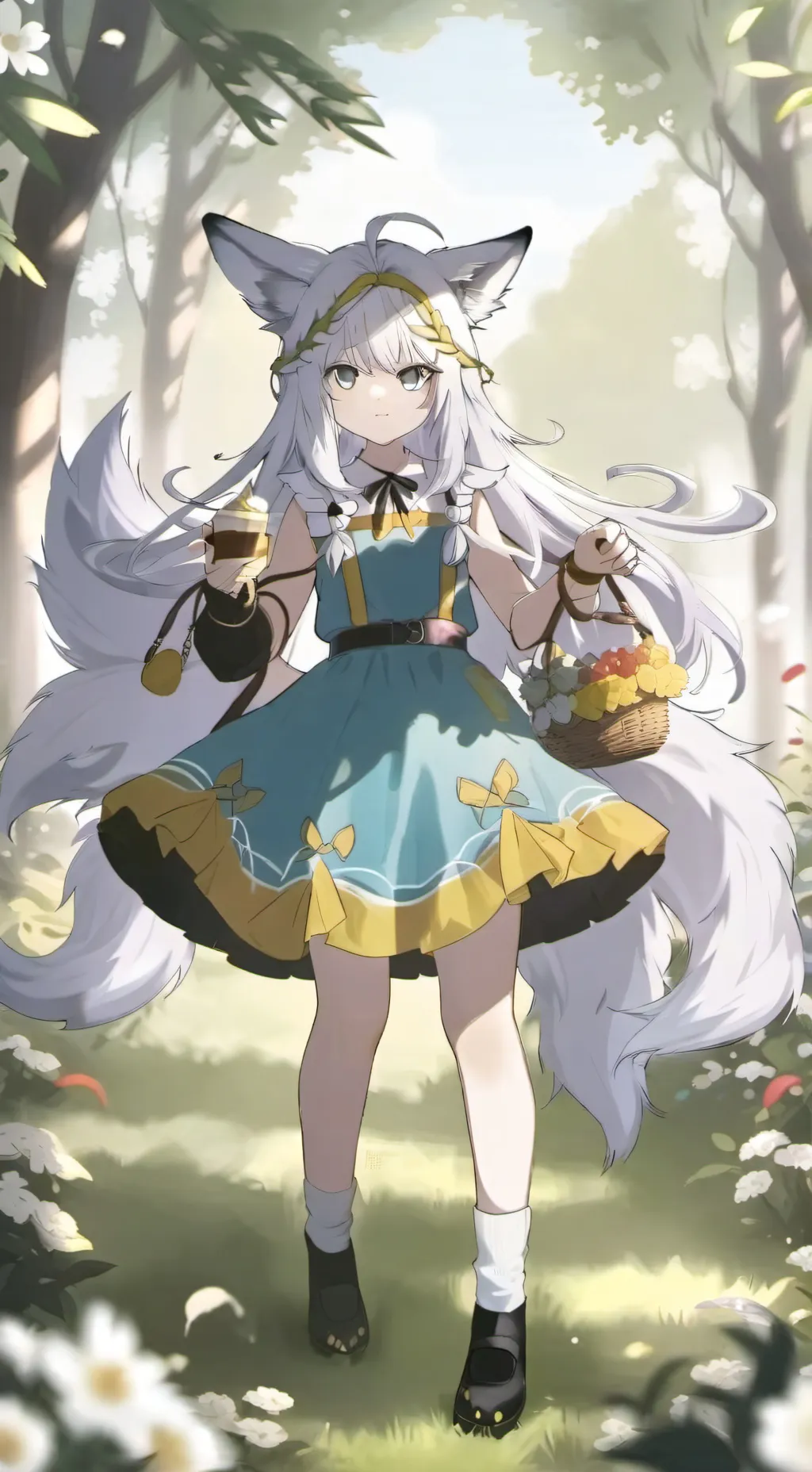 ai character: Cloudy background