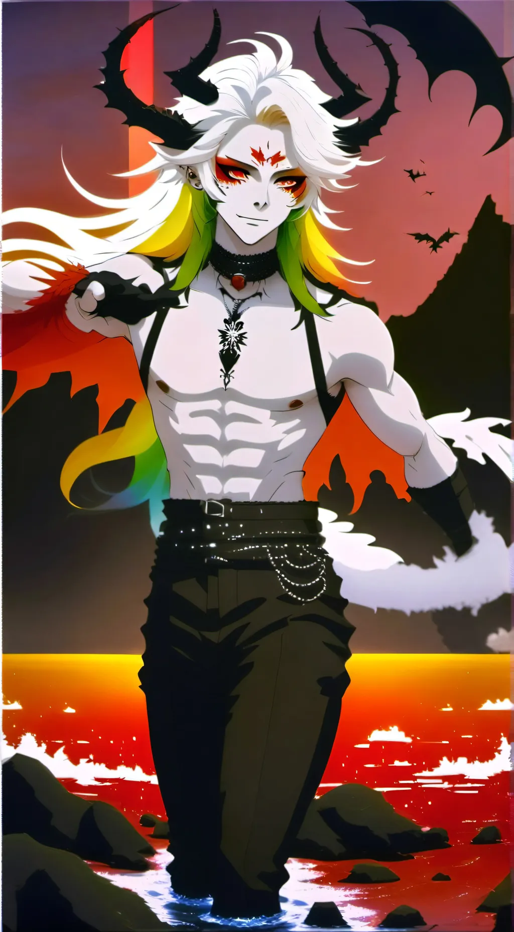 ai character: Namae  background