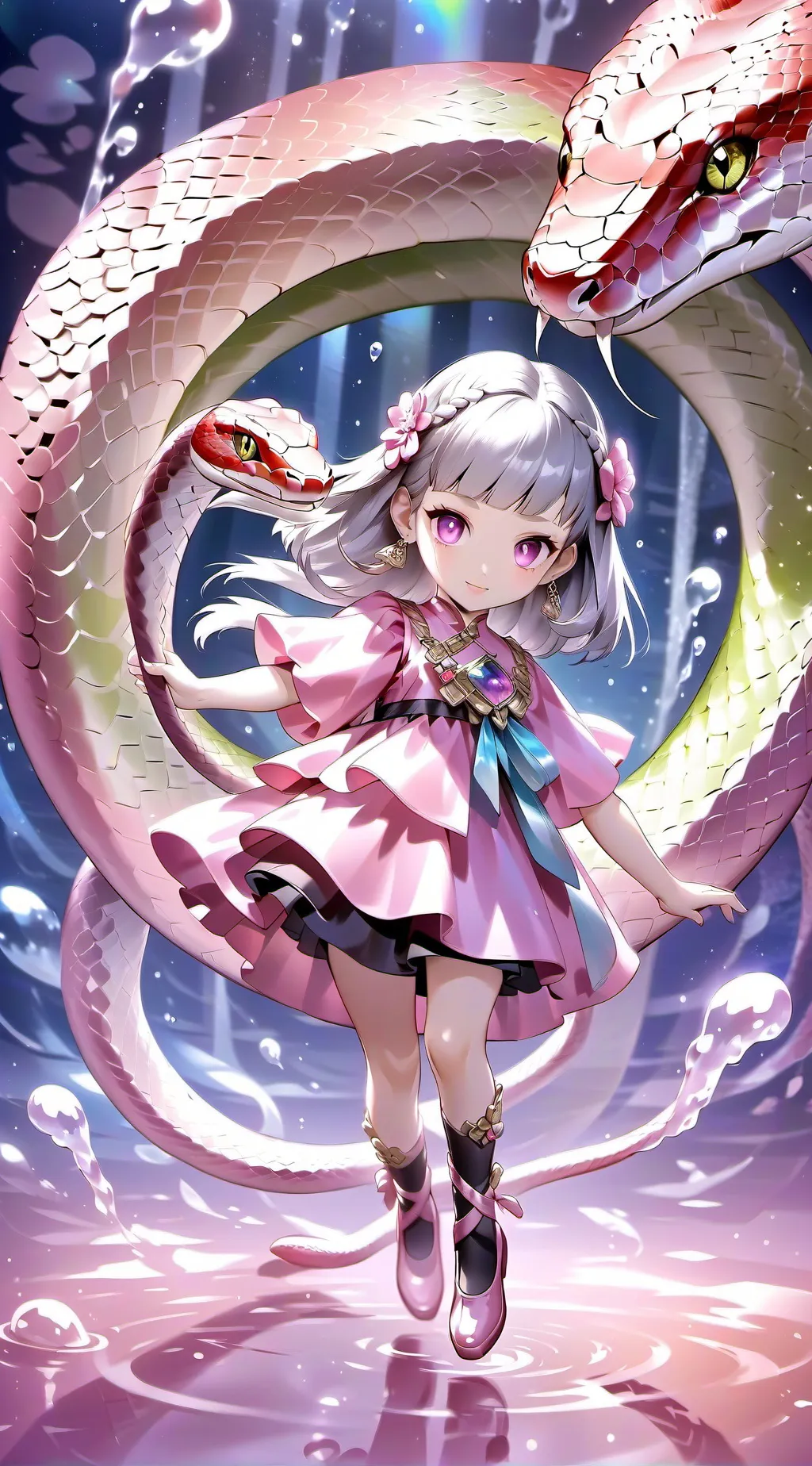 ai character: KNY children  background