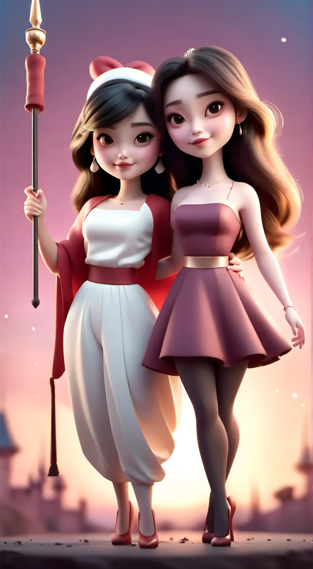 ai character: LESBIAN TEST background
