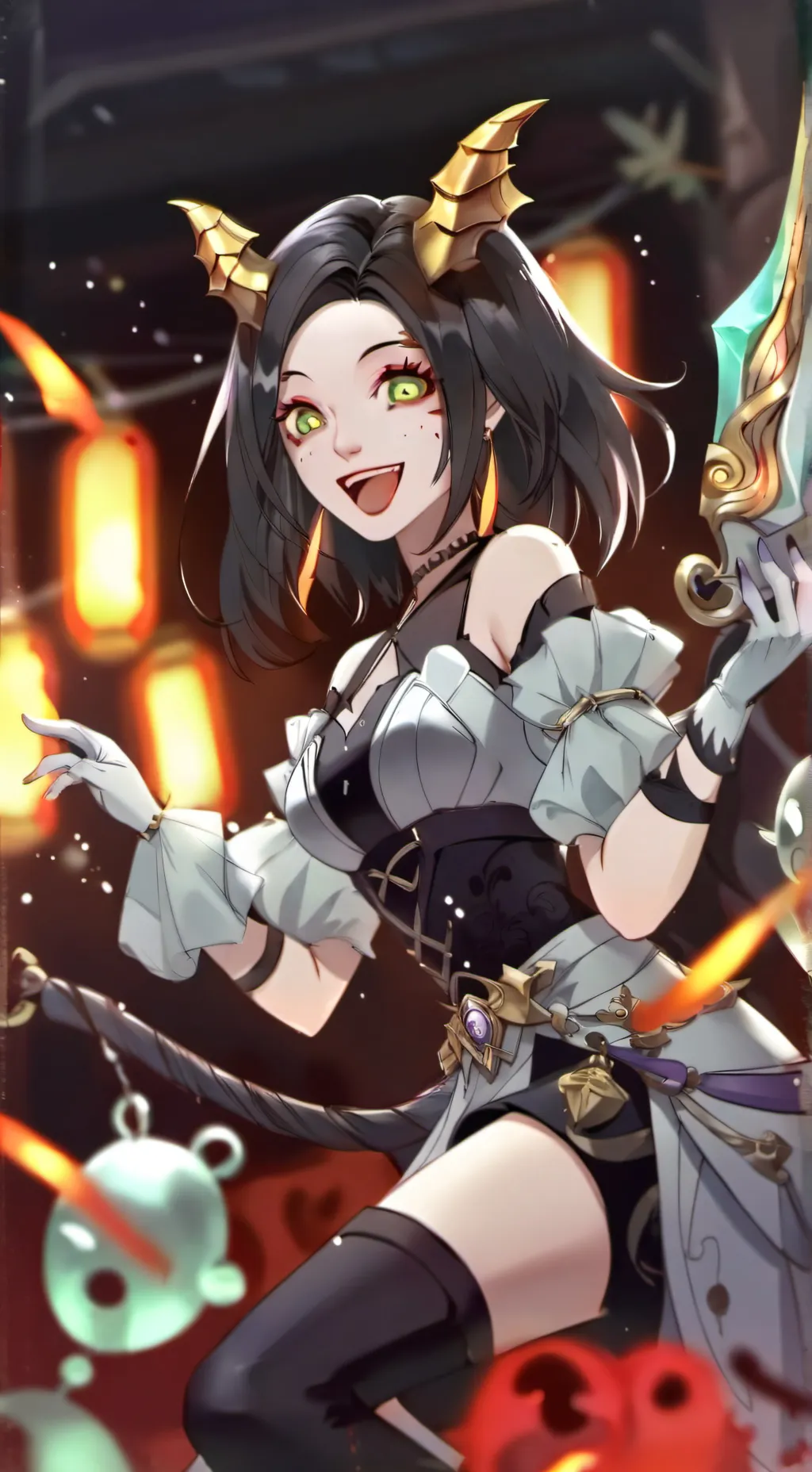 ai character: K-pop demon hunter background