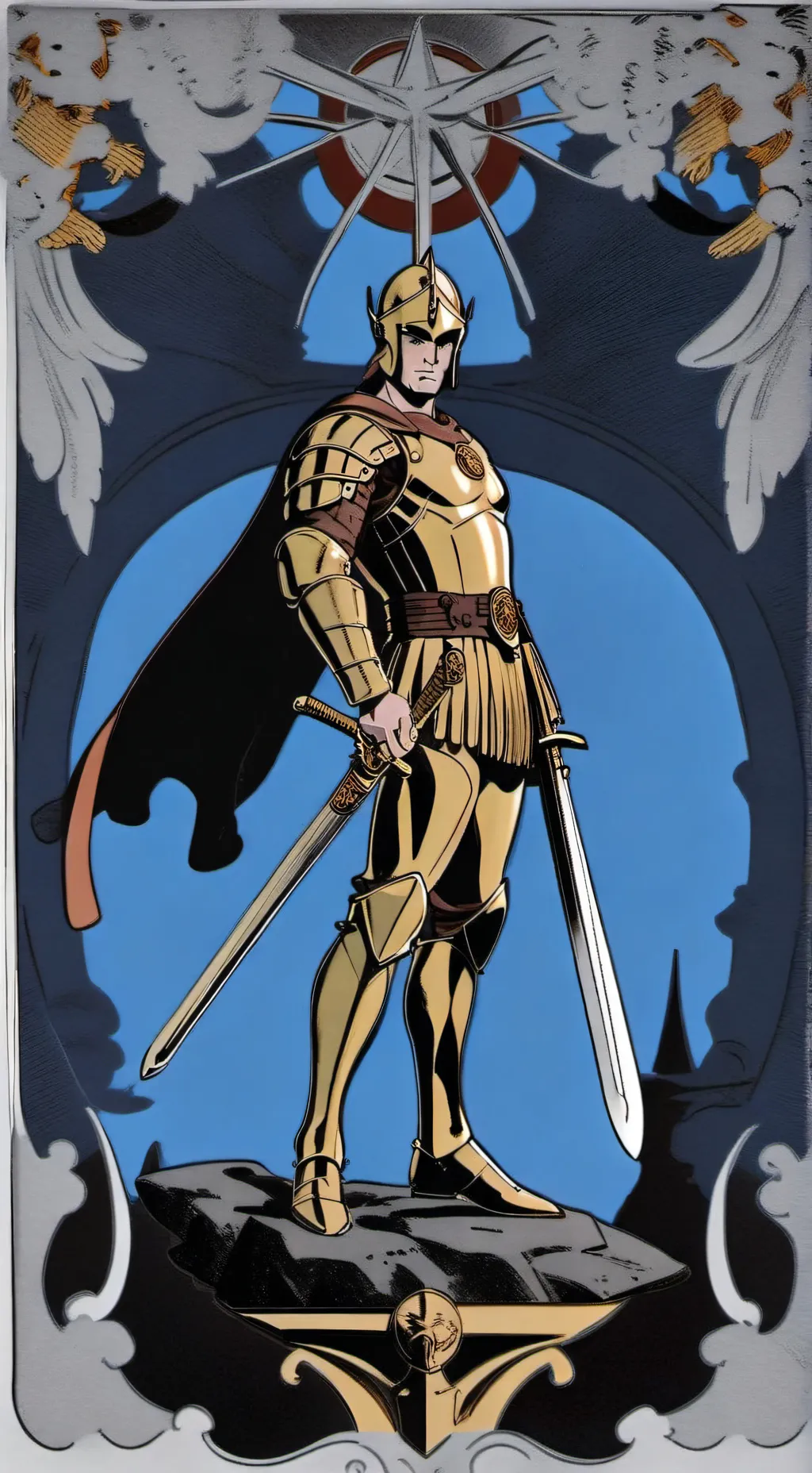 ai character: Warrior background