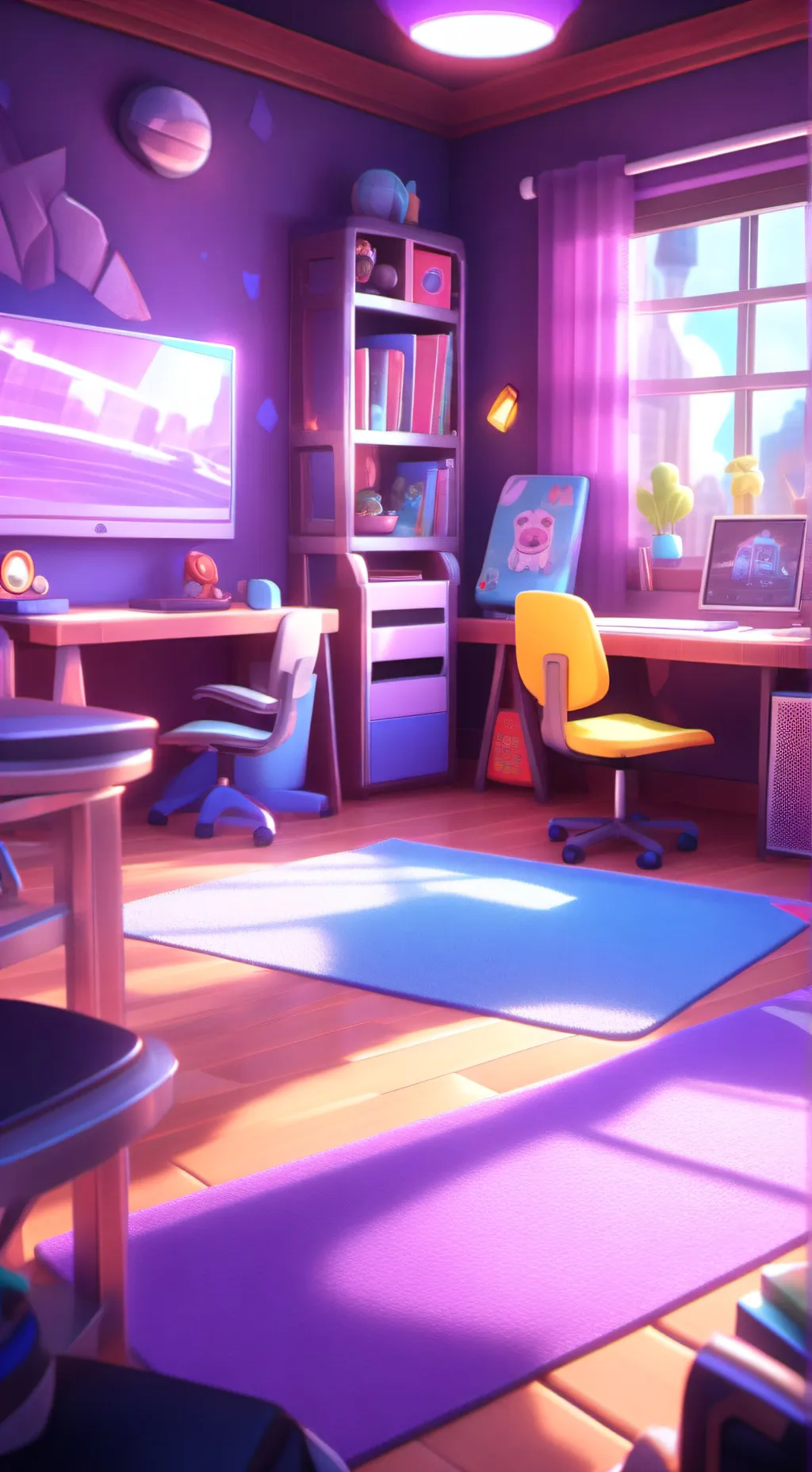 ai character: classroom background