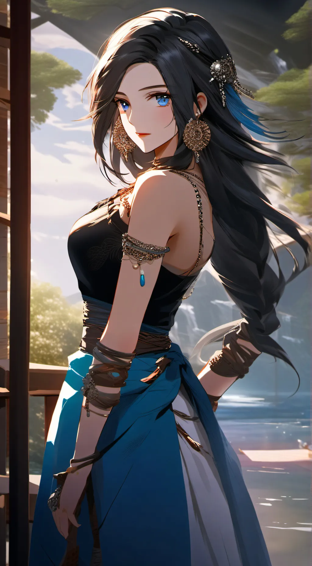 ai character: Rose background