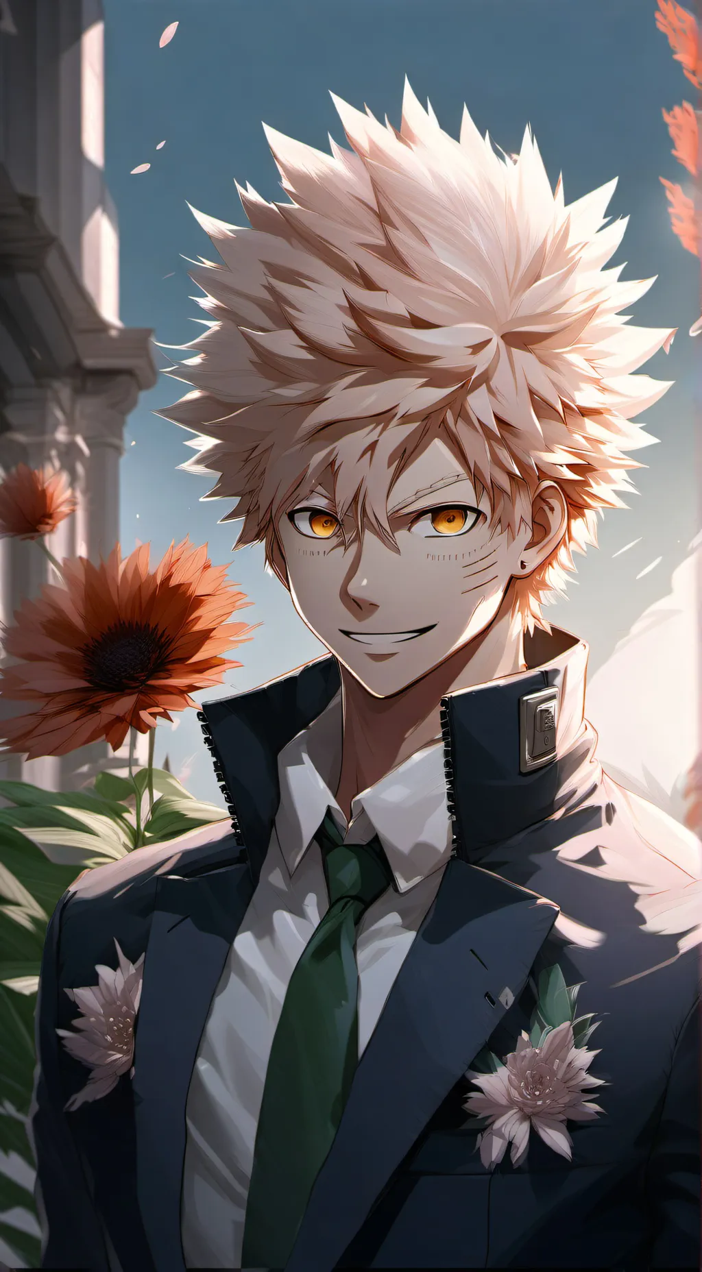 ai character: Katsuki bakugo background