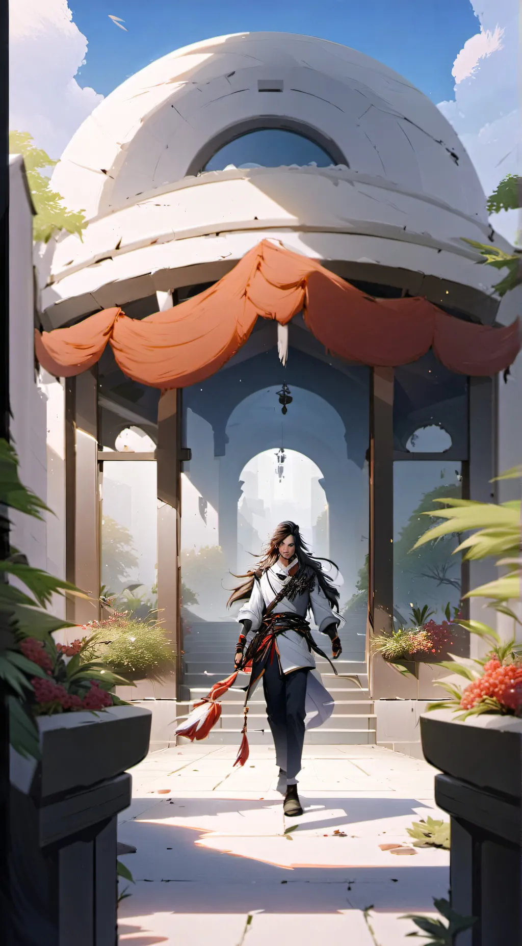 ai character: Ds hashira meeting background