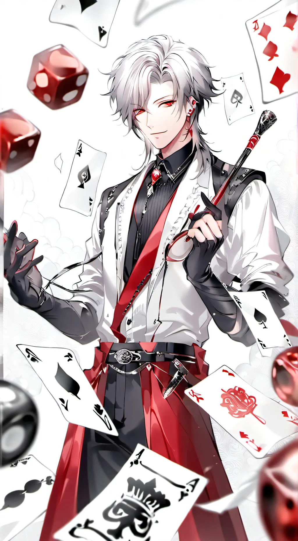 ai character: The poker king background