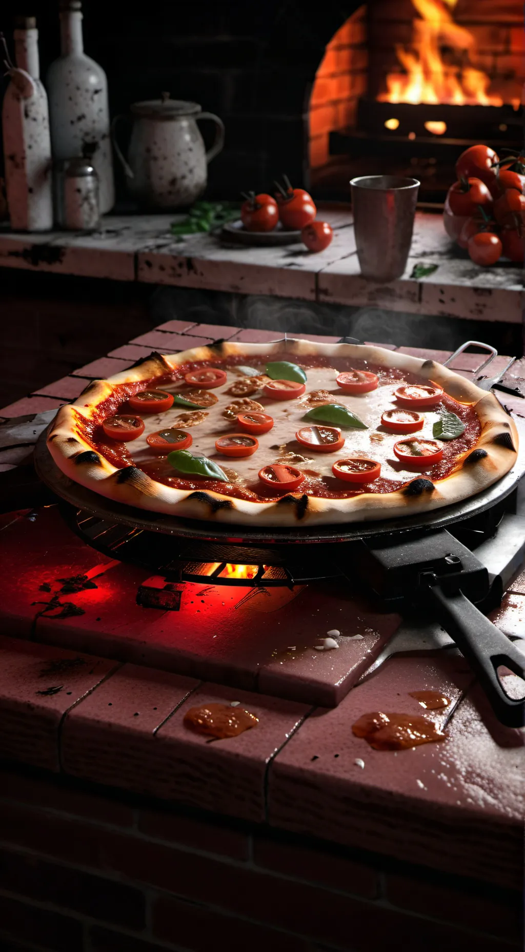 ai character: La pizzería background