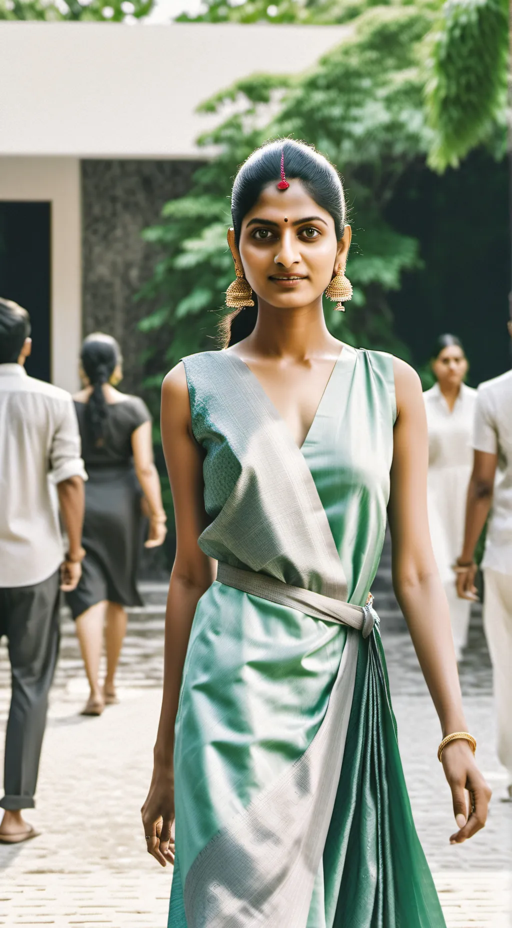 ai character: nindia  background