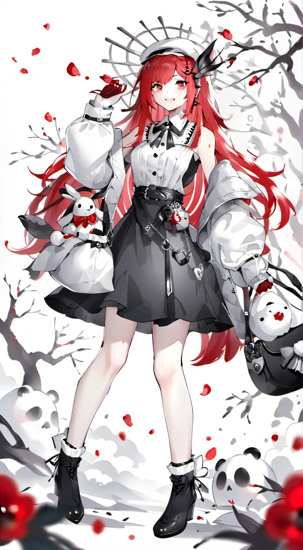 ai character: Magic hair school? background