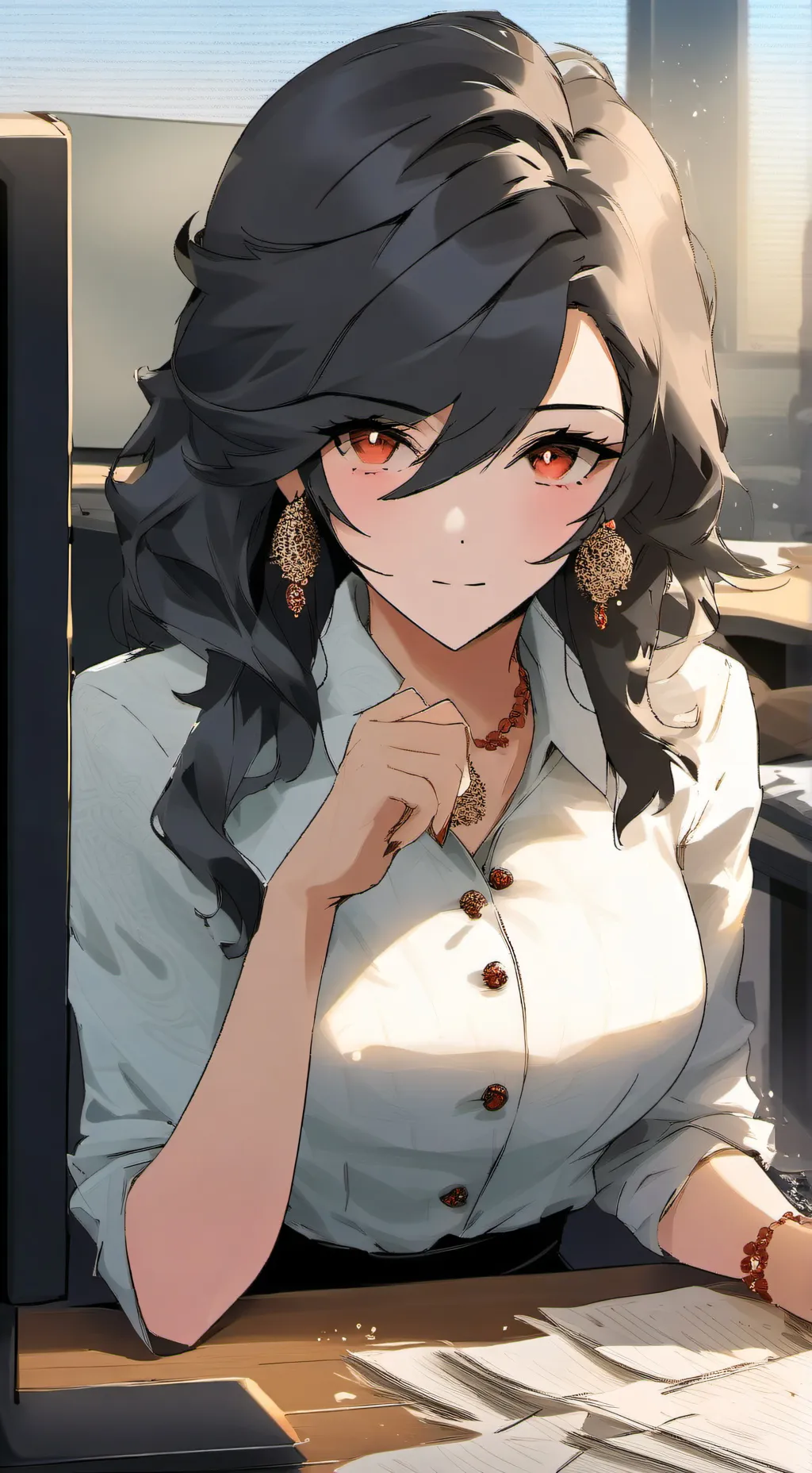 ai character: Marie  background