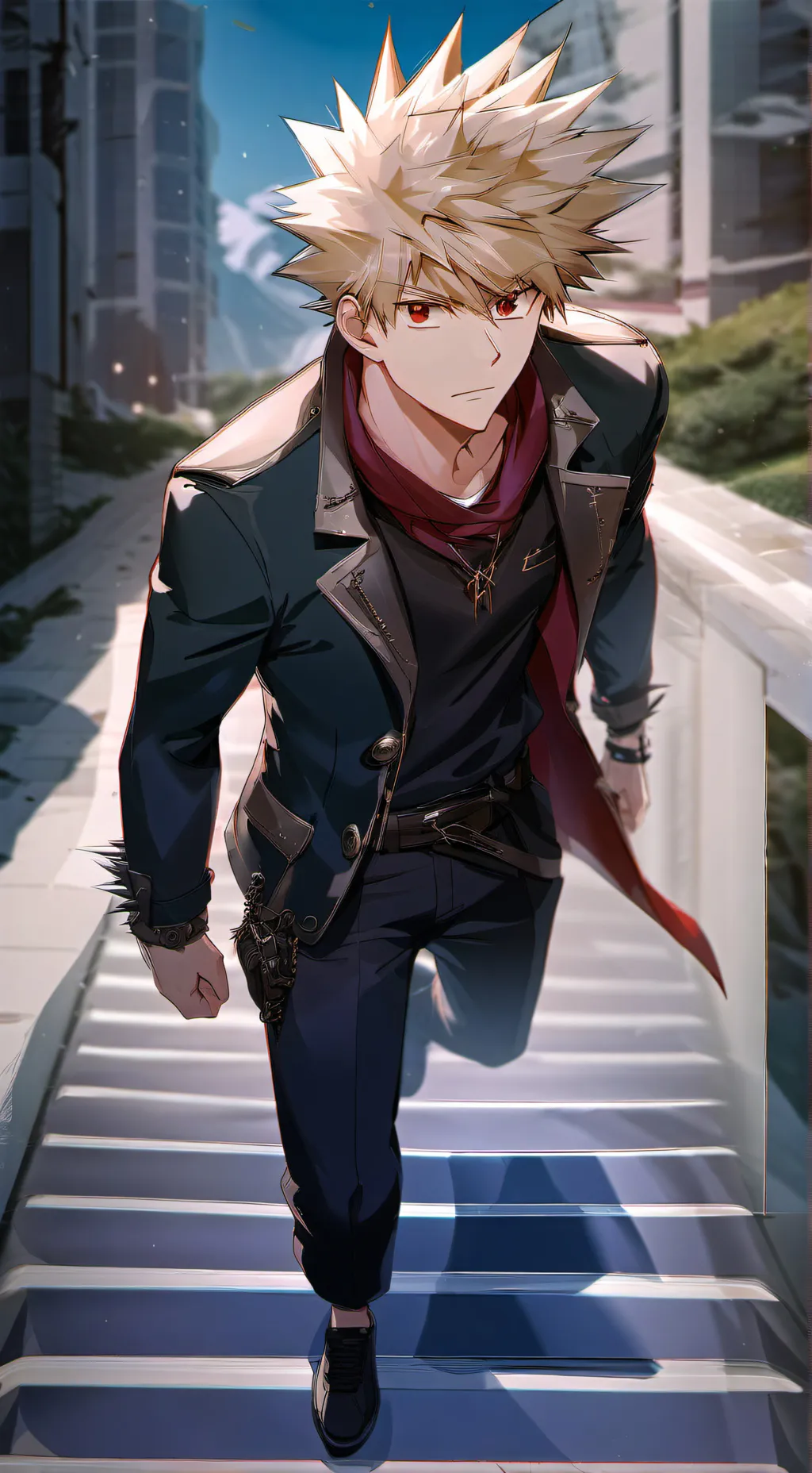 ai character: Katsuki bakugo background