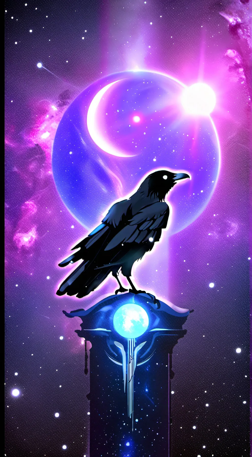 ai character: HH X Nevermore background