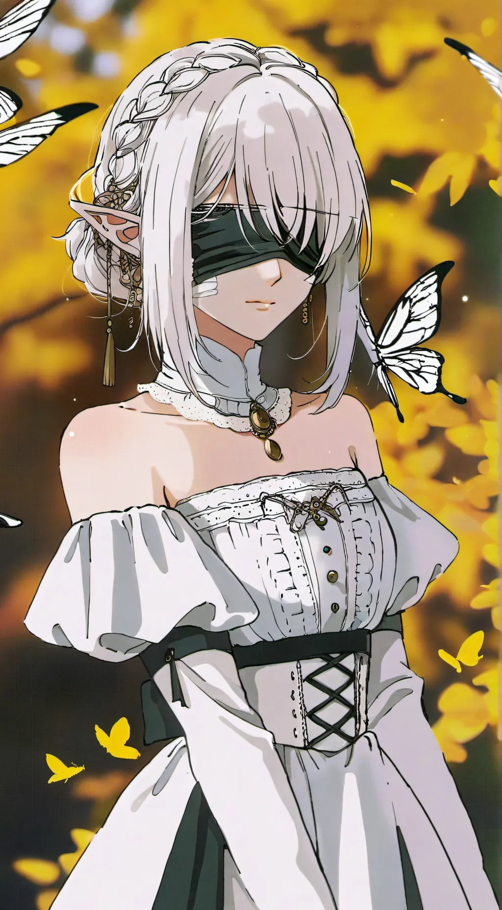ai character: luminaria elfenia background