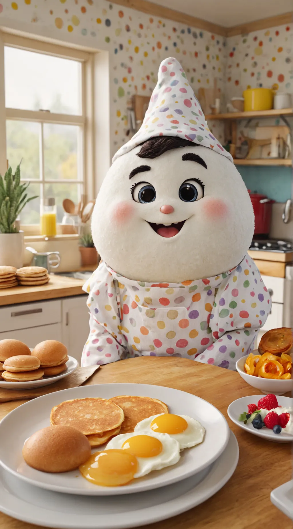 ai character: Egg Characters background