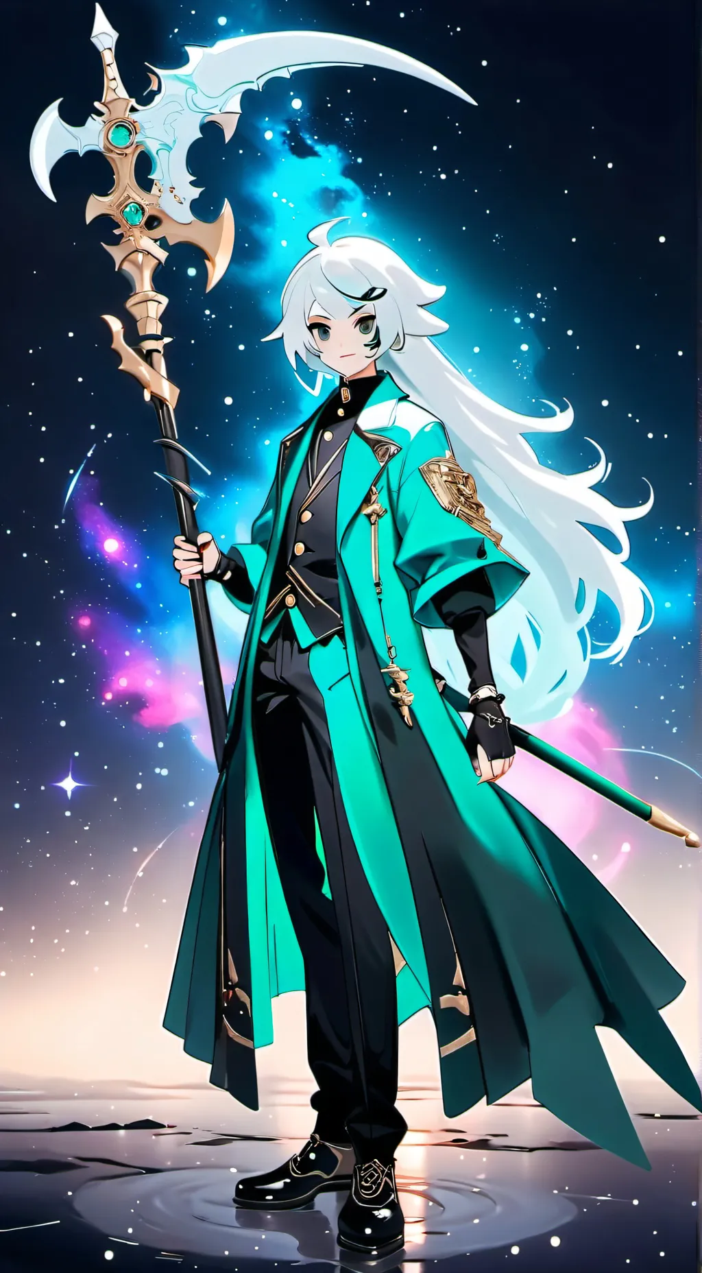 ai character: Scarlet background