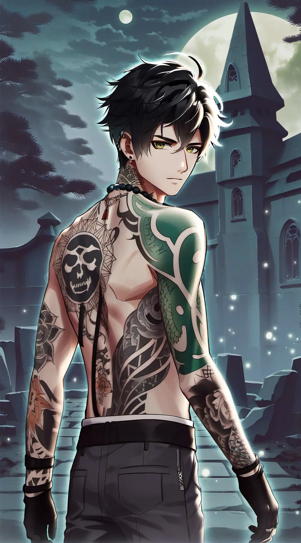 ai character: Adrian  background