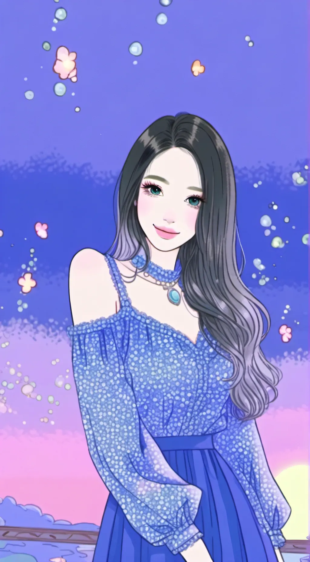 ai character: Sandy background