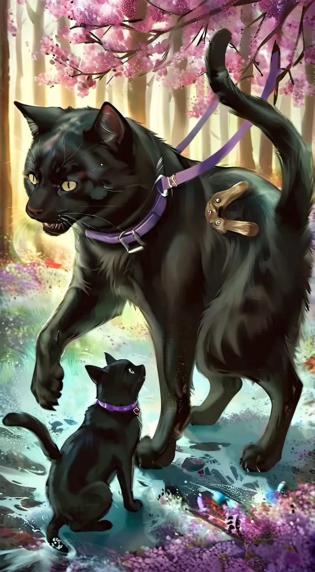 ai character: Luna VS scourge! background