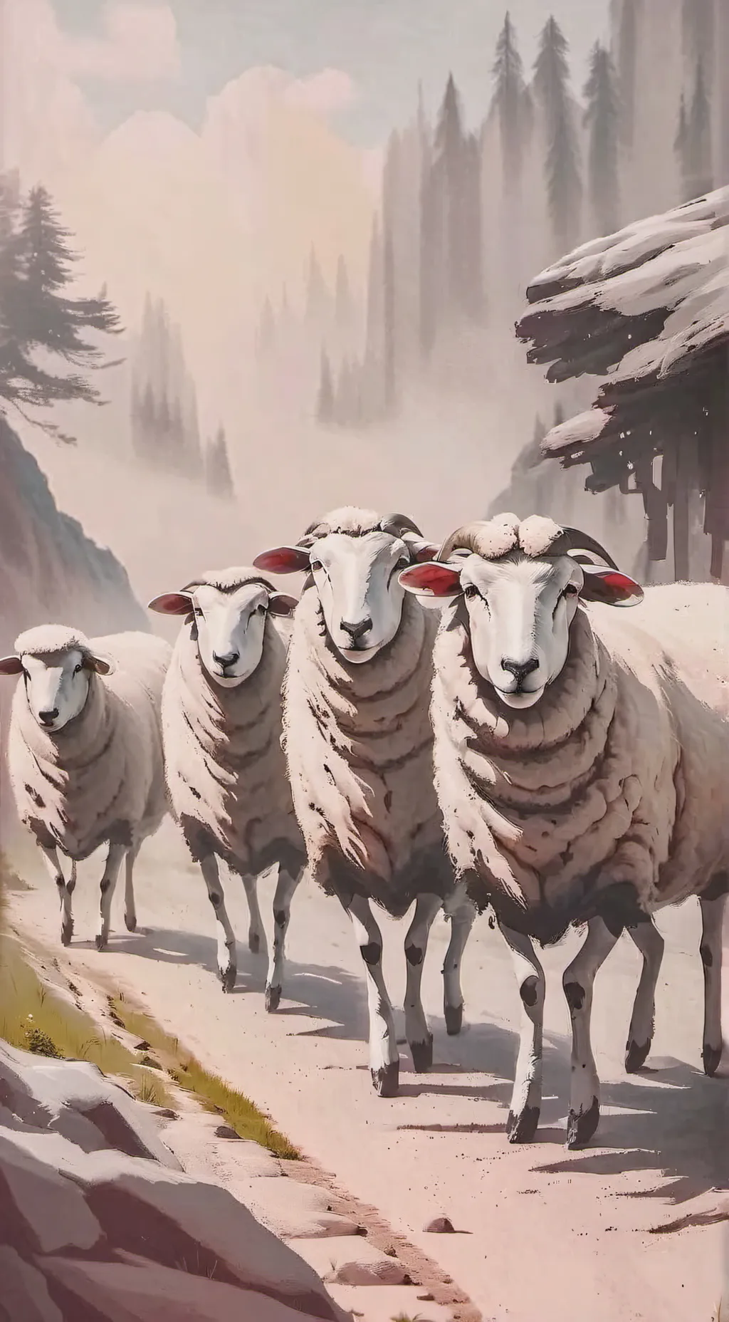 ai character: Freaky Wooly :( background