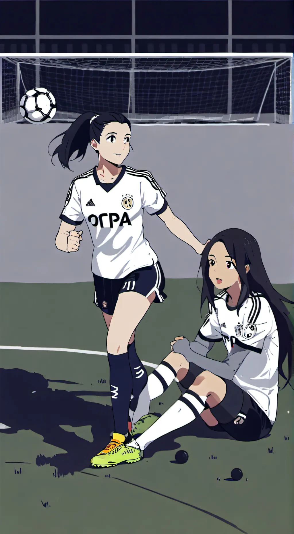 ai character: soccer team ⚽ background