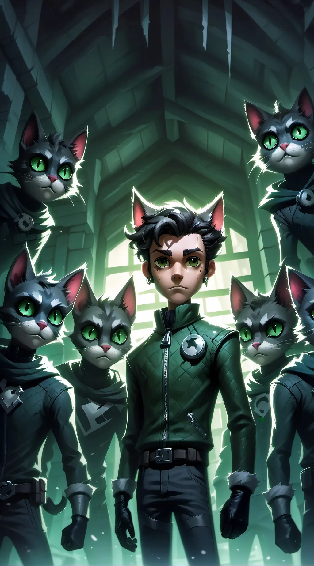 ai character: Stray Cat background