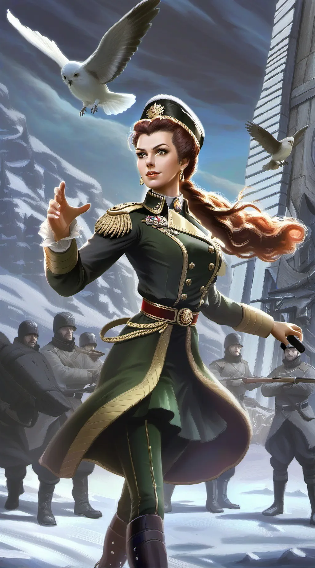 ai character: Frieda background